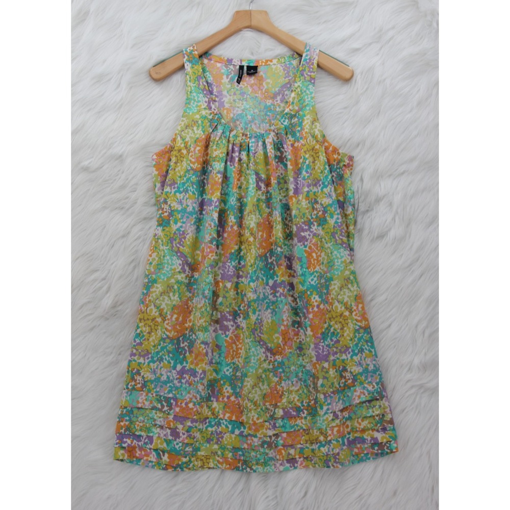 New Directions Watercolor Shift Dress 16 Coastal Feminine Romantic Lightweight